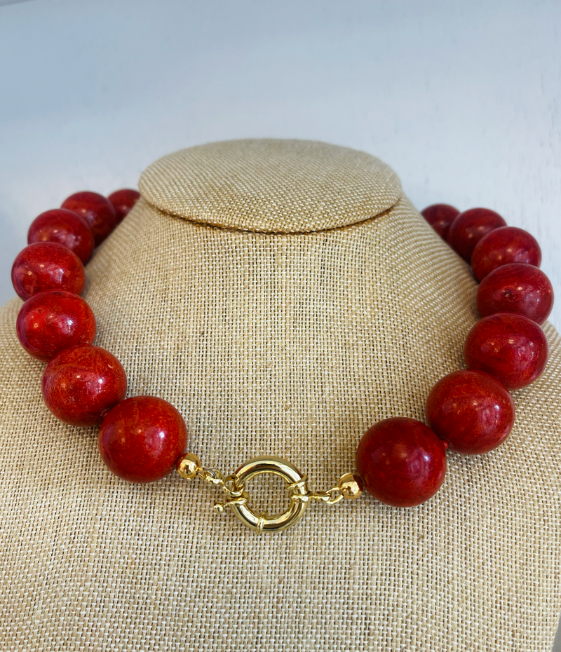Coral Ball Necklace