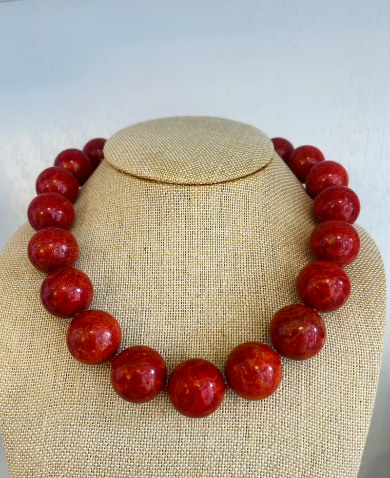 Coral Ball Necklace