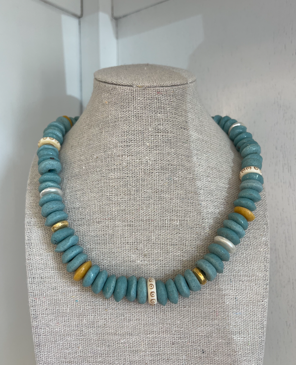 Marathon Neckalce in Teal