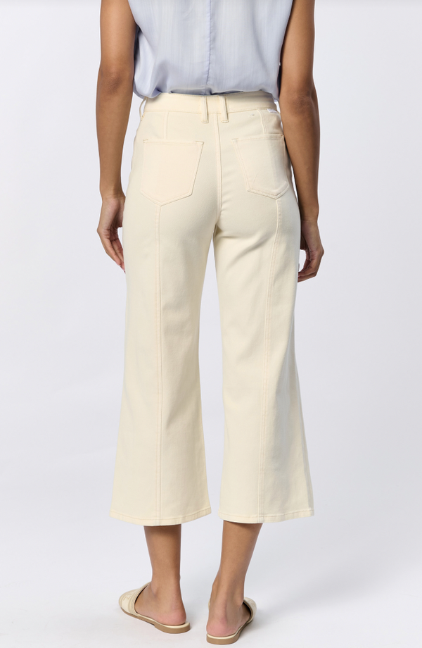 Audrey Wide Leg Jeans - Wheat