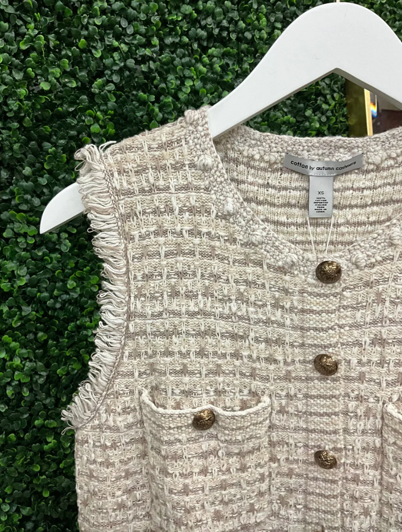 Long Tweed Vest