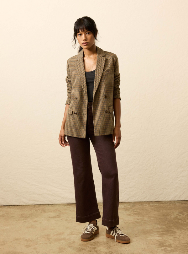 Inlet Knit Double Breasted Blazer