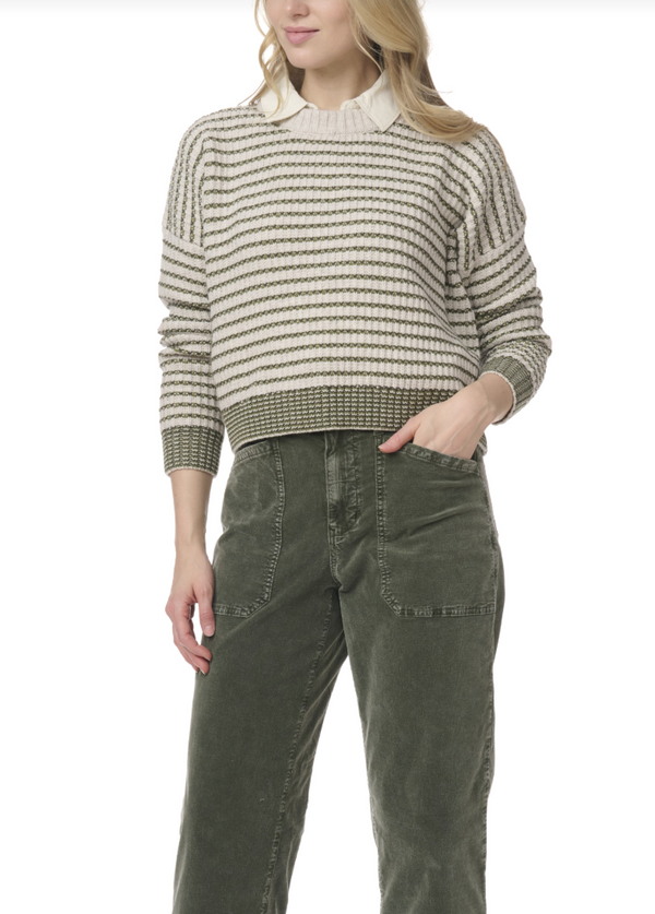 Lucy Stripe Sweater - Spruce