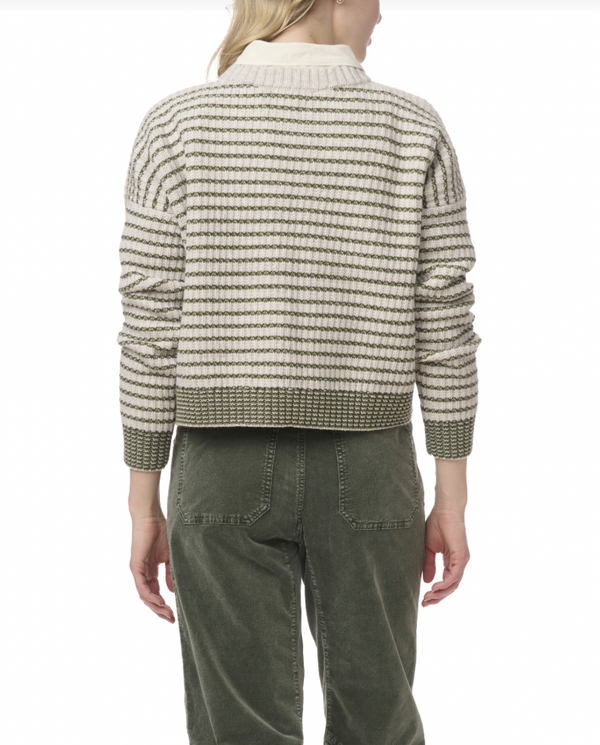 Lucy Stripe Sweater - Spruce
