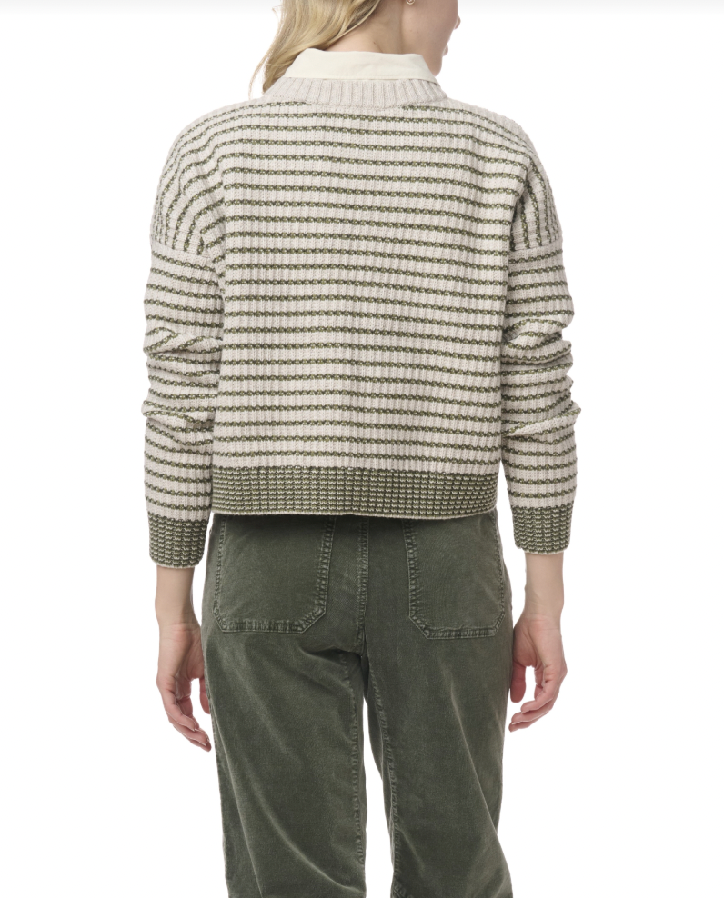Lucy Stripe Sweater - Spruce