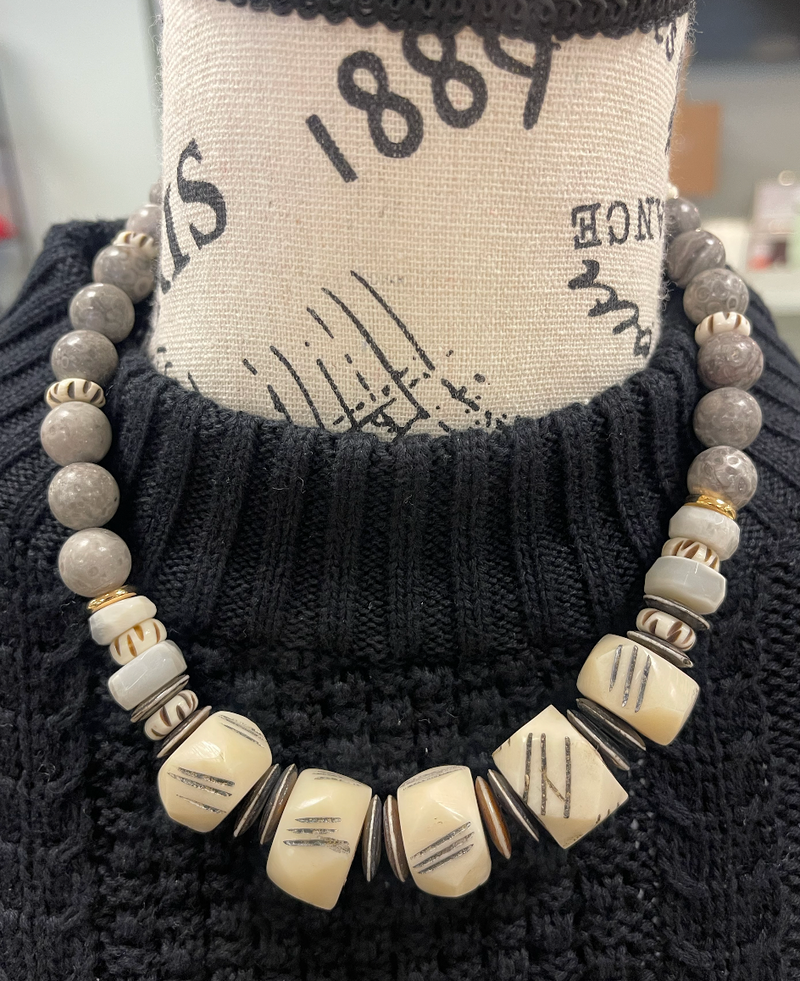 Jasper Round Bead Necklace