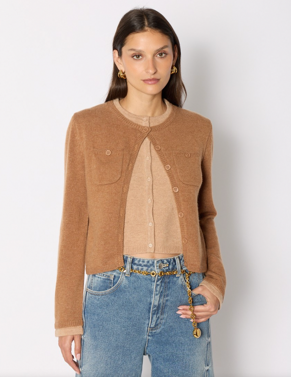 Gigi Double Layer Sweater - Beige