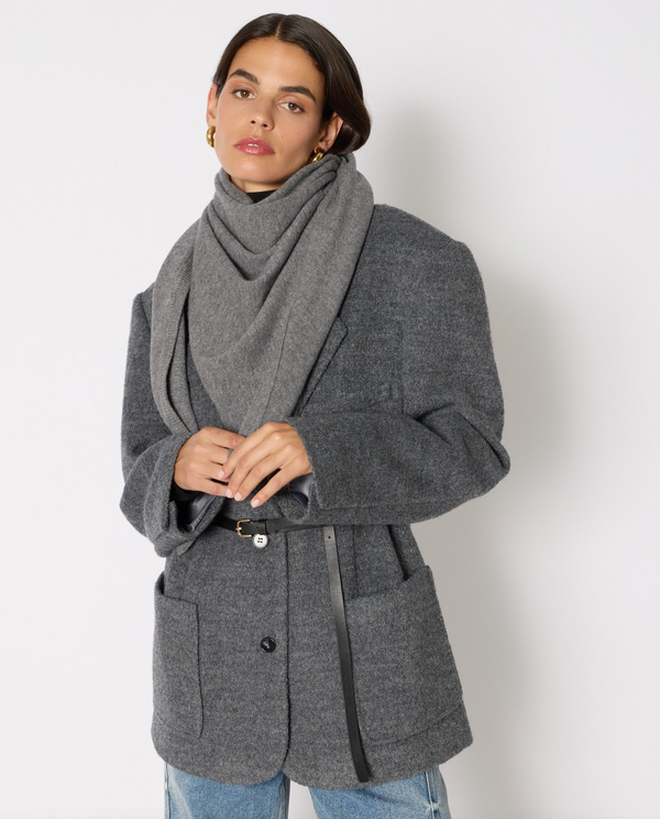 Amerlot Triangle Scarf - Grey