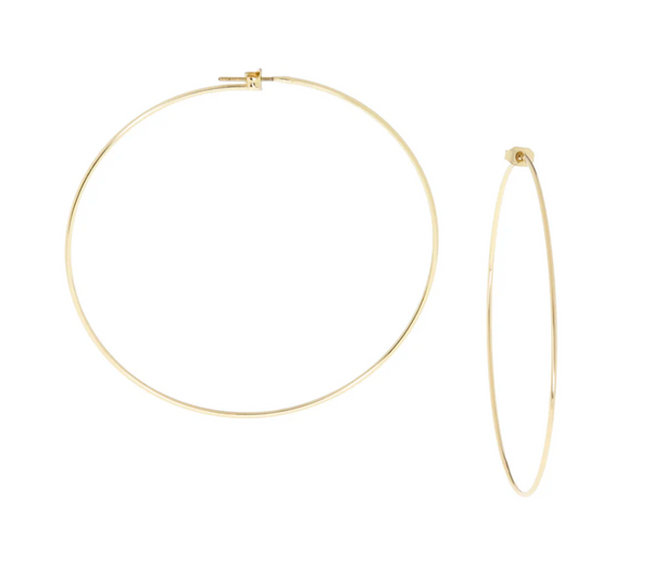 Large Thin Hoop Earring