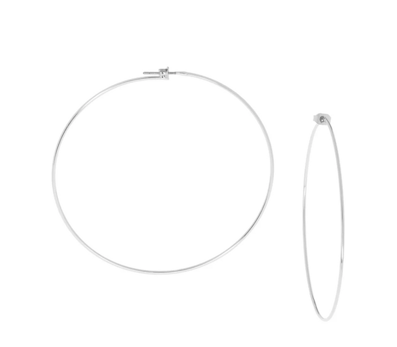 Large Thin Hoop Earring