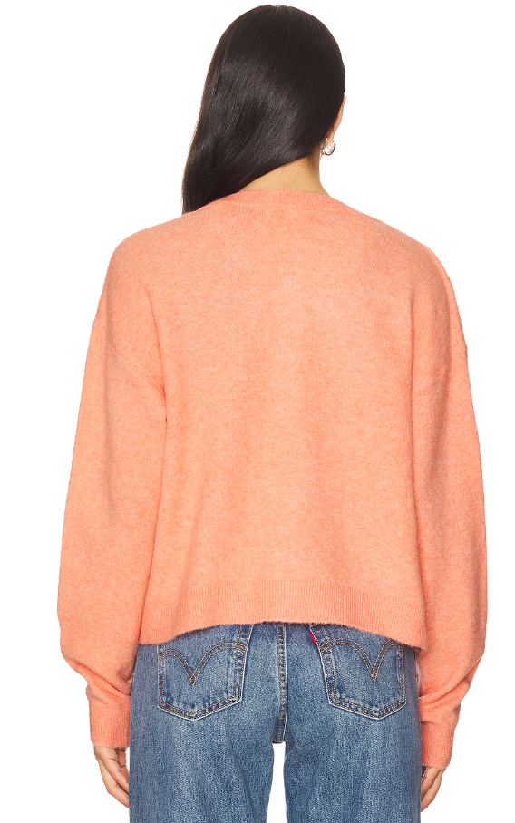 Damsville Cardigan in Guava