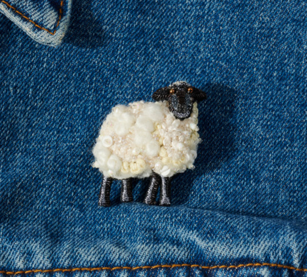 Sheep Brooch Pin