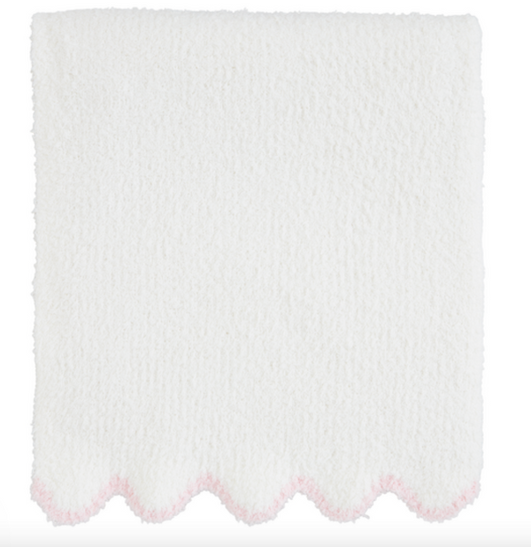 Scallop Edge Chenille Baby Blanket