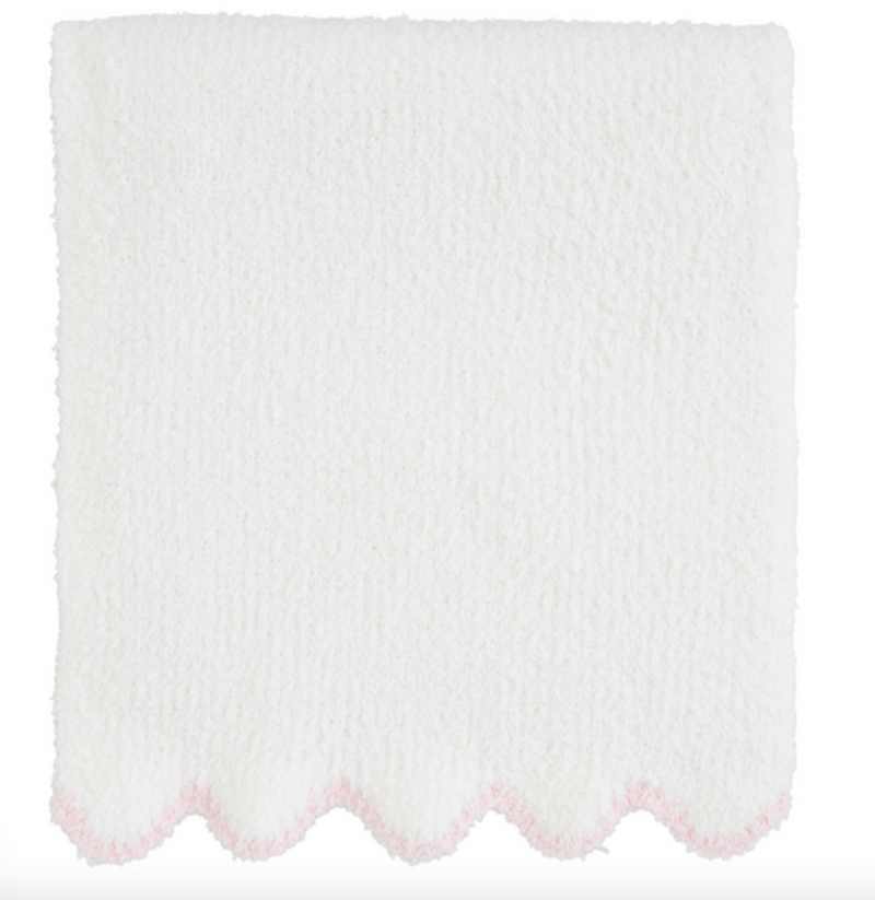 Scallop Edge Chenille Baby Blanket