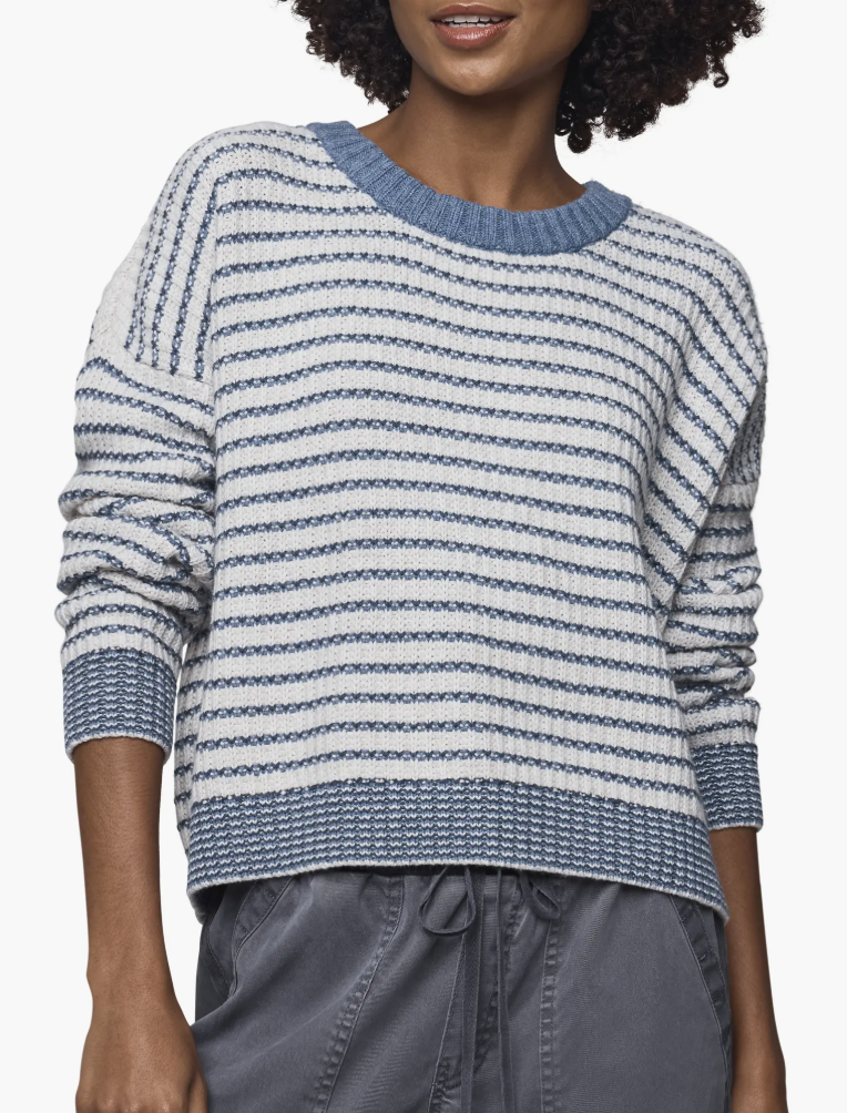 Lucy Stripe Sweater - Navy