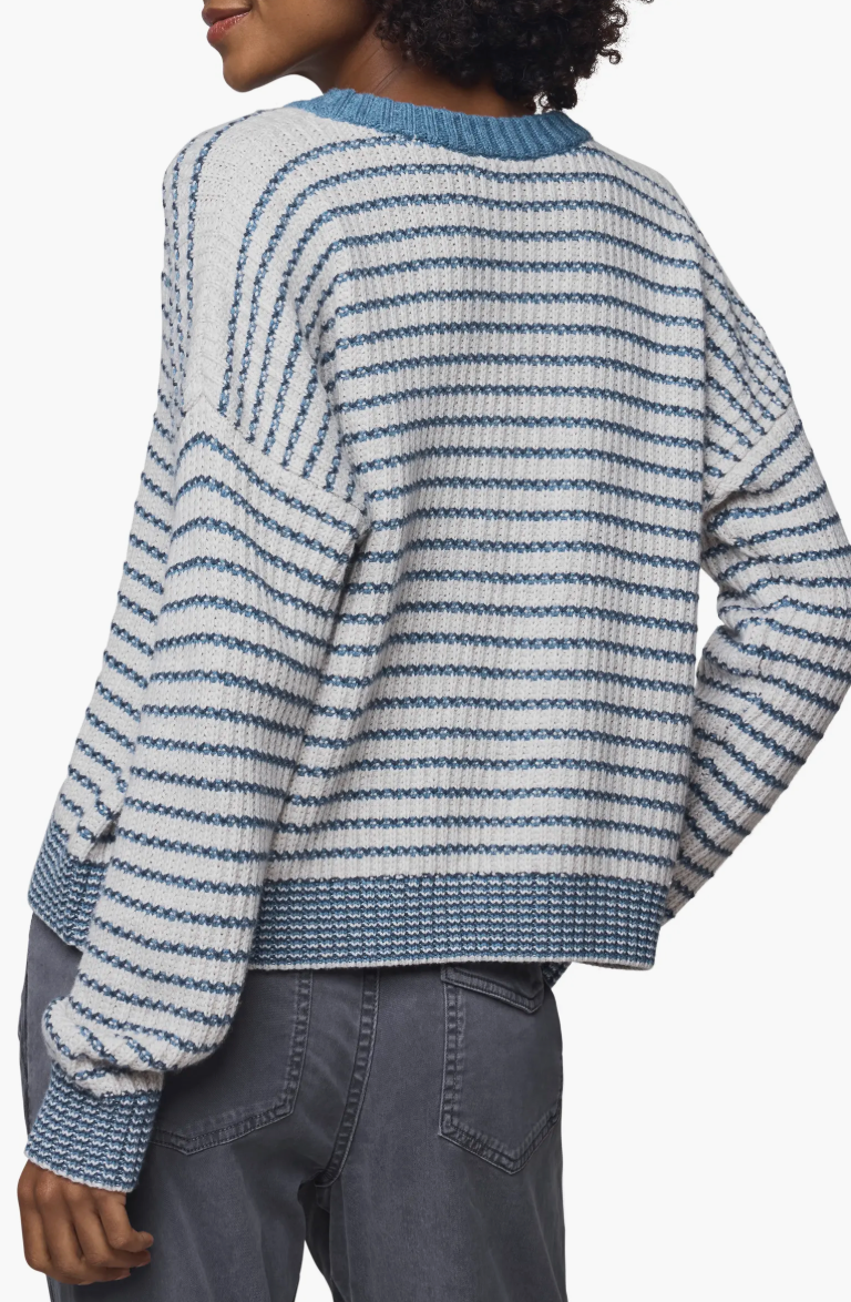 Lucy Stripe Sweater - Navy