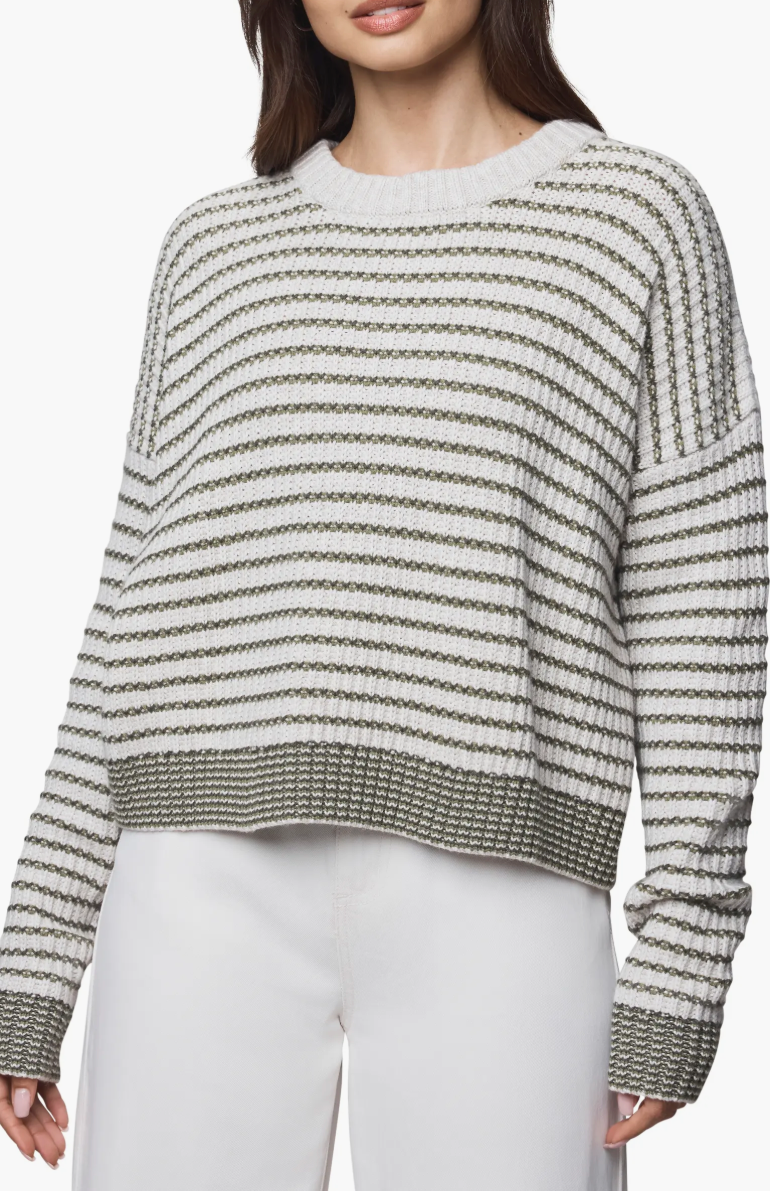 Lucy Stripe Sweater - Spruce