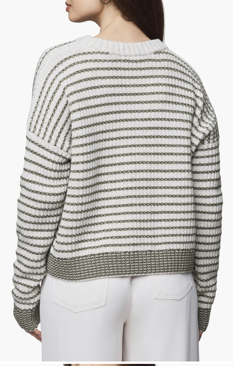 Lucy Stripe Sweater - Spruce