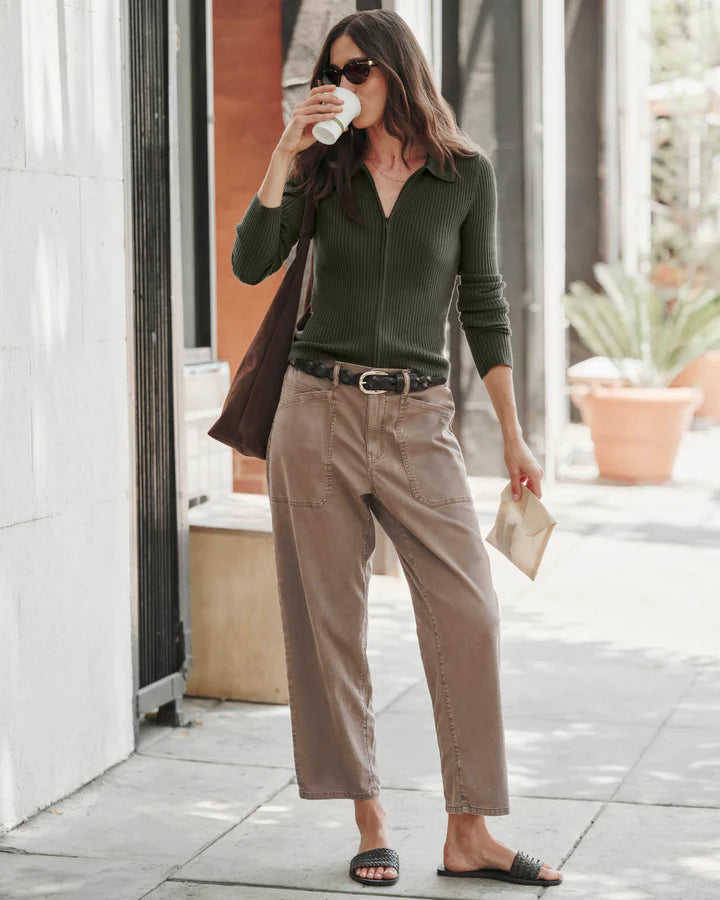 Carissa Corduroy Pant - Saddle