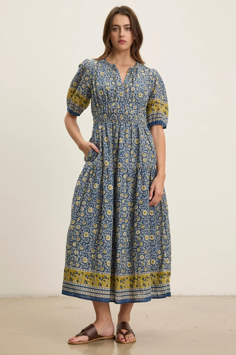 Natalia Dress - Blue Floral