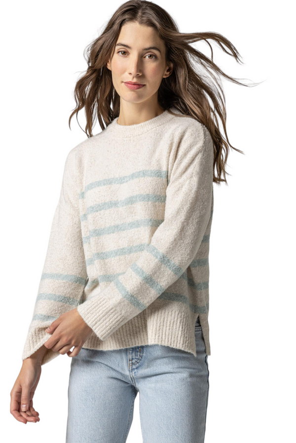 Easy Striped Pullover - Coconut Stripe