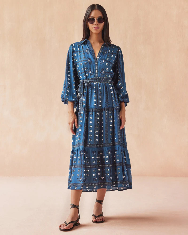 Emery Maxi Dress - Indigo