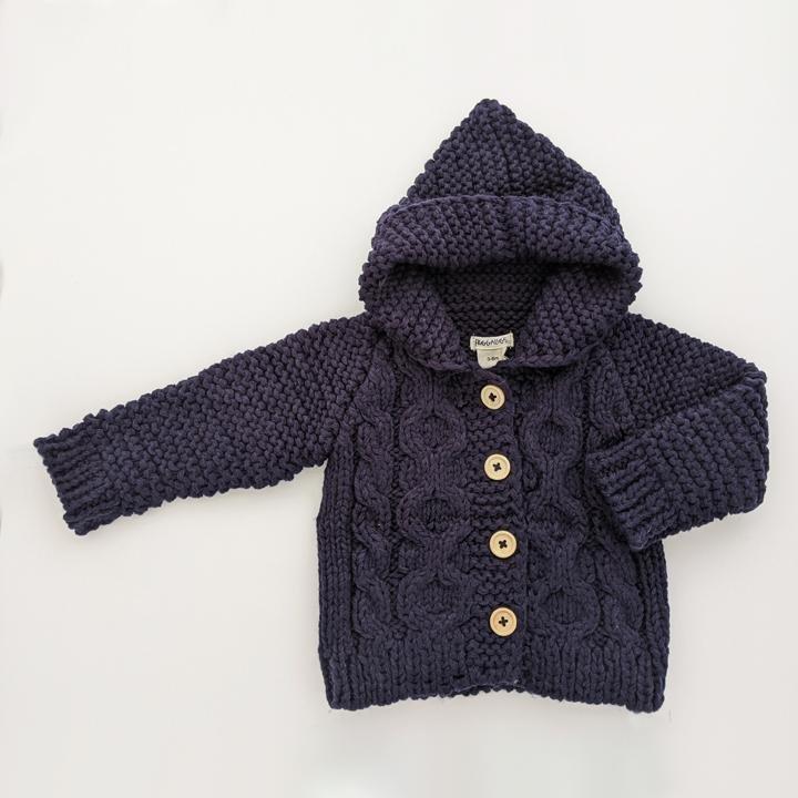 Hooded Sweater - Navy