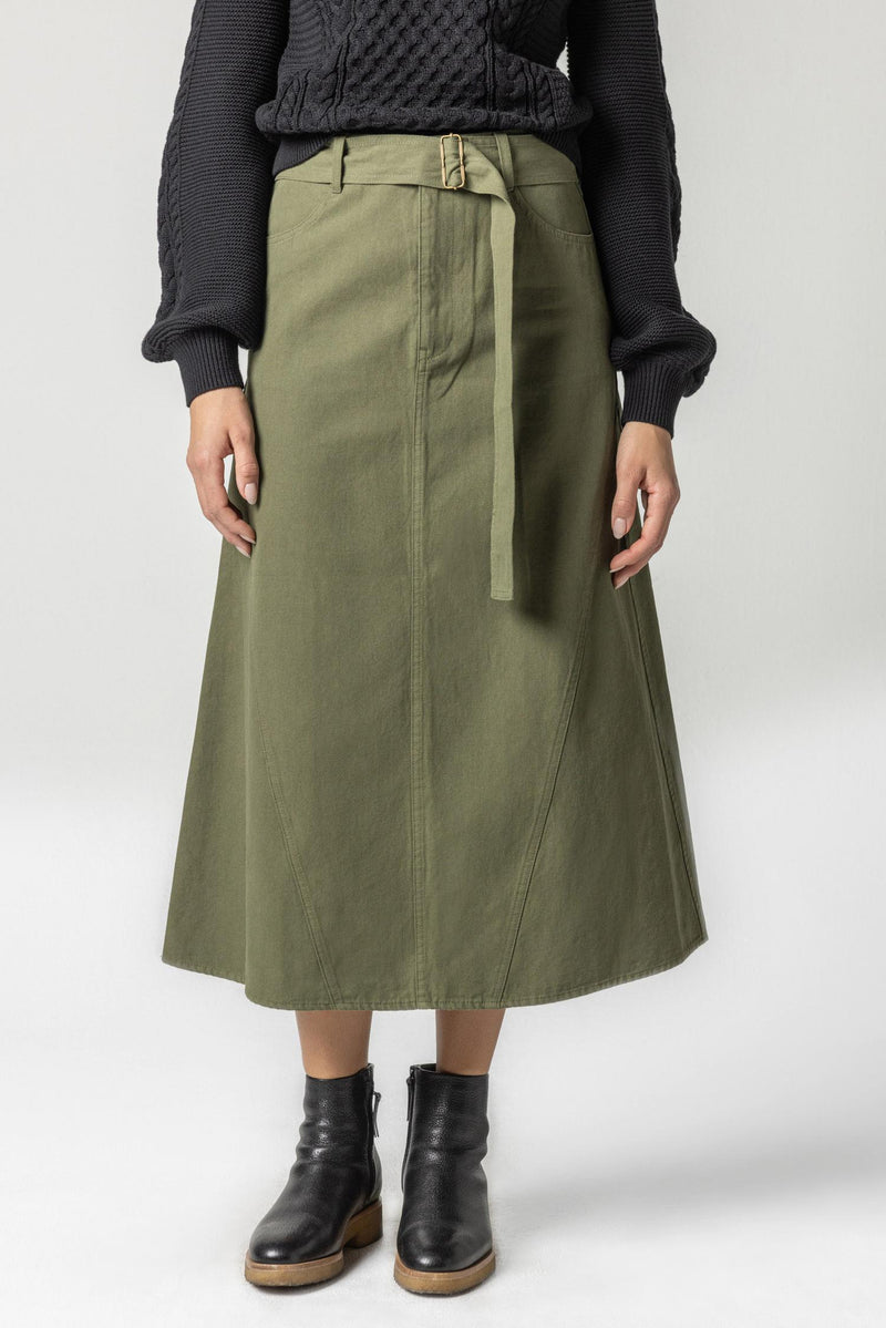 Jean Skirt in Army
