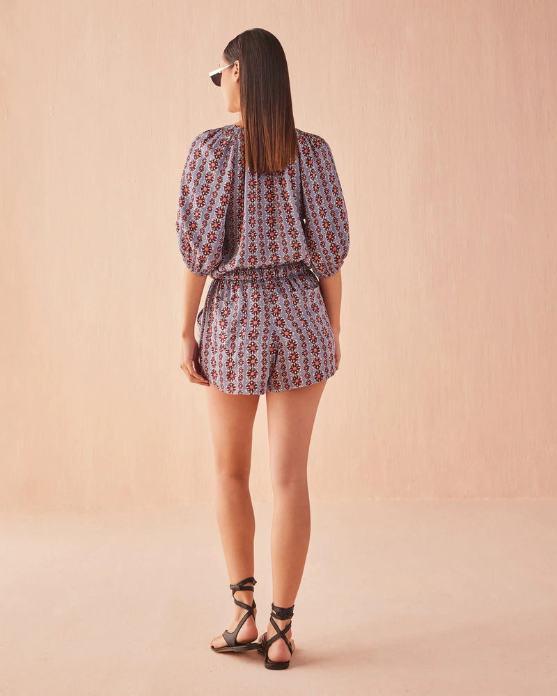 Isla Blouse - Hibiscus
