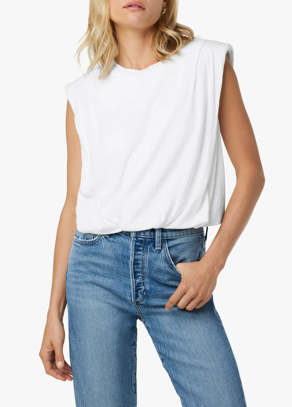 Arden Sleeveless Tee - White