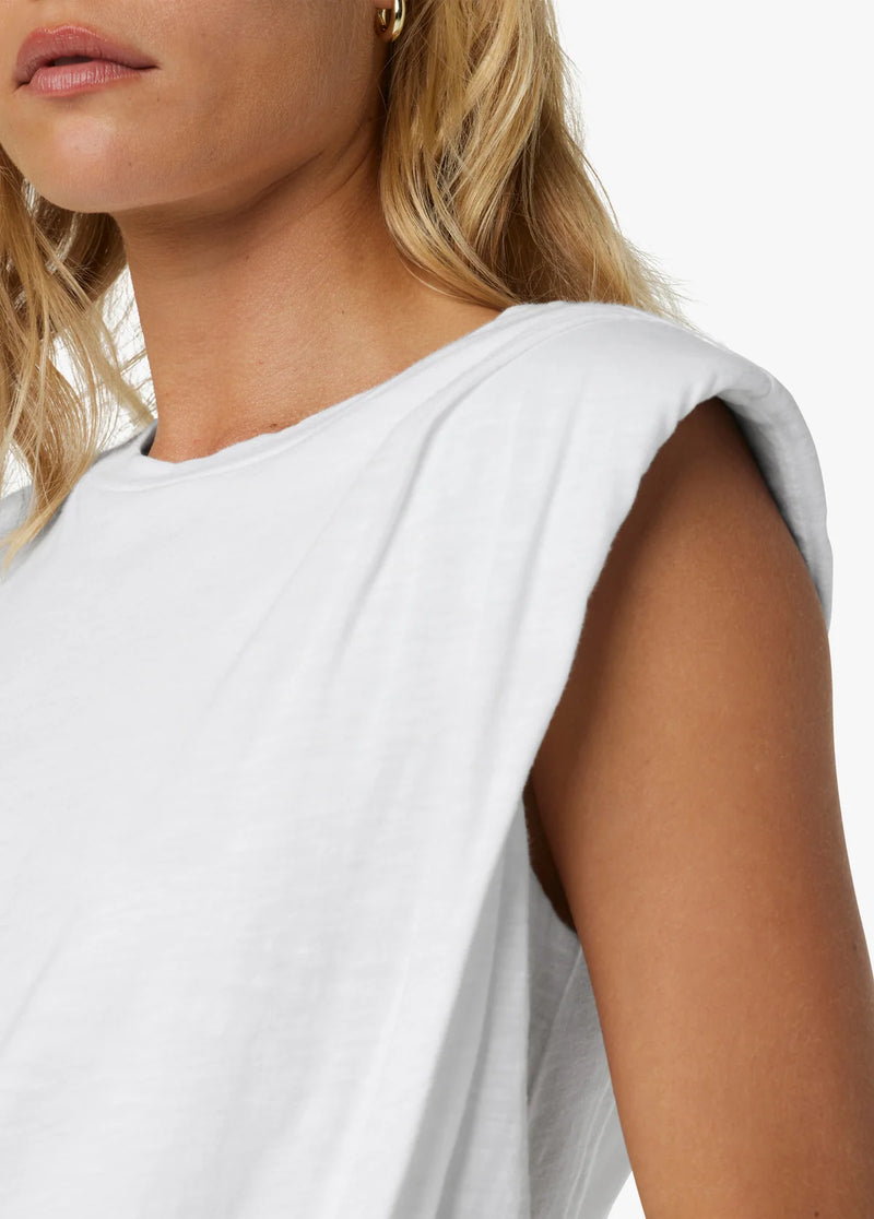 Arden Sleeveless Tee - White