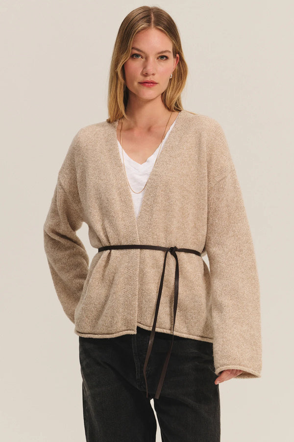 Alina Marled Wool Blend Cardigan
