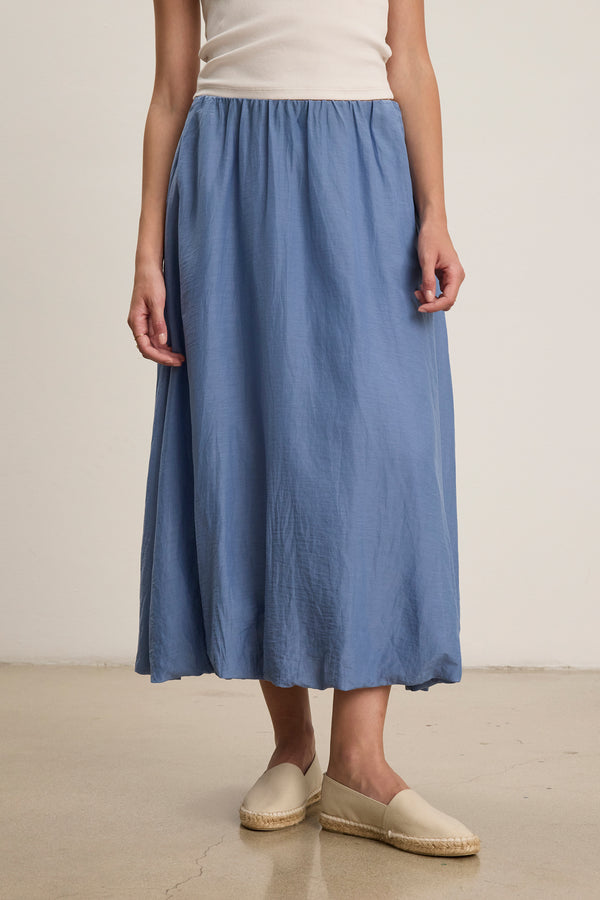 Ines Puff Maxi Skirt - Sea Smoke