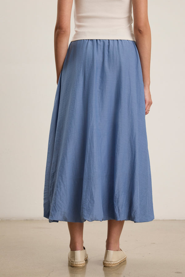 Ines Puff Maxi Skirt - Sea Smoke