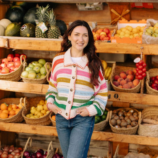 Rainbow Stripe Cardigan