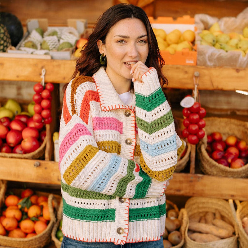 Rainbow Stripe Cardigan