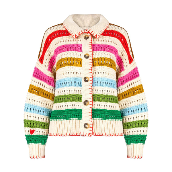 Rainbow Stripe Cardigan