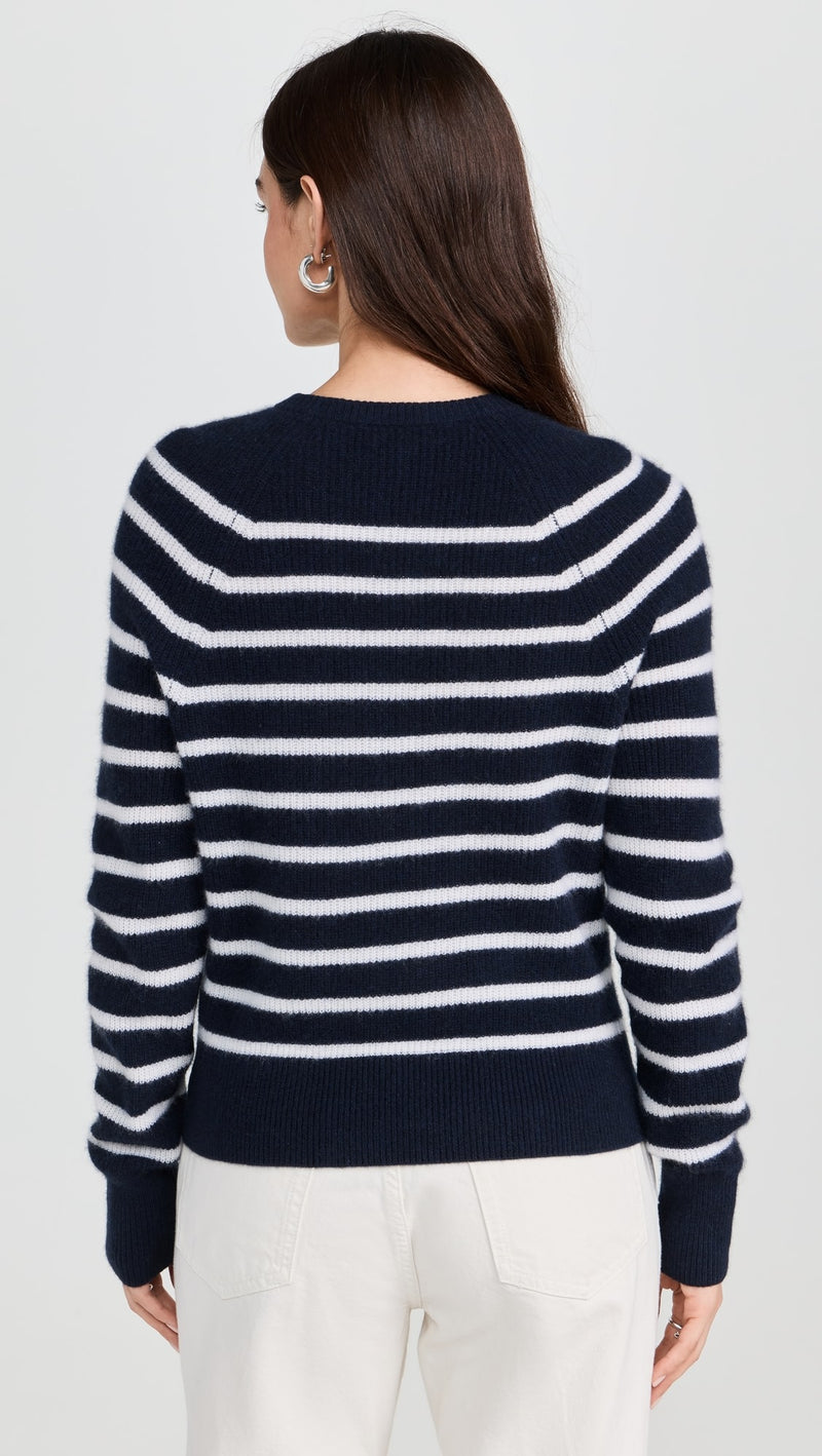 Cashmere Ribbed Button Henley