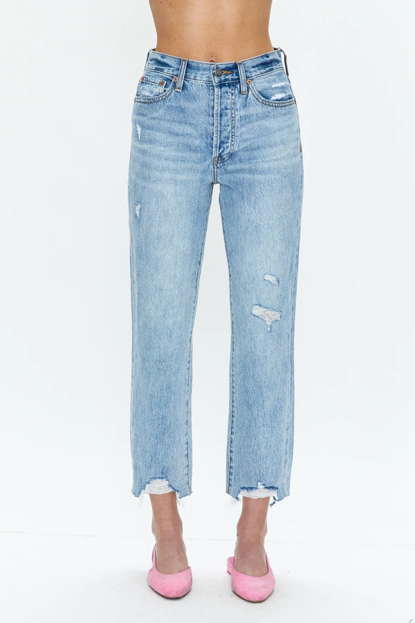 Charlie High Rise Straight Jeans