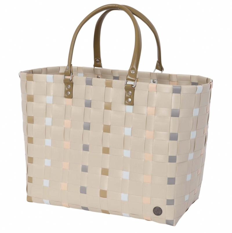 Weekend Tote in Dots Pale Grey Mix