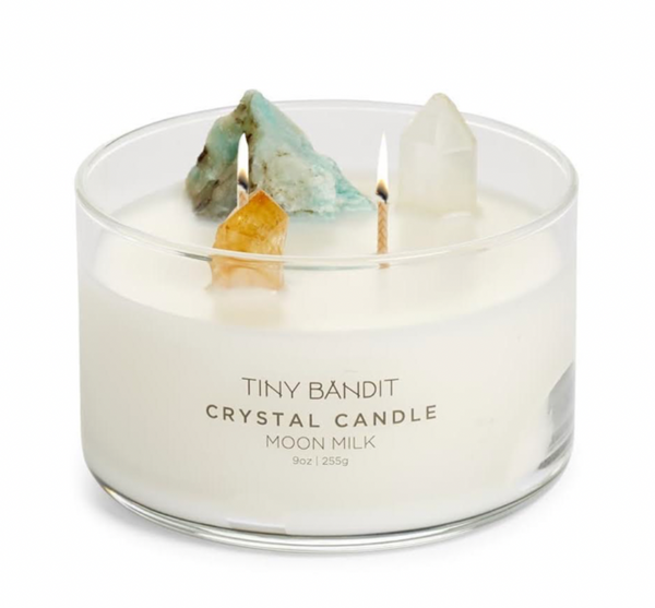 Moon Milk Crystal Candle - Large