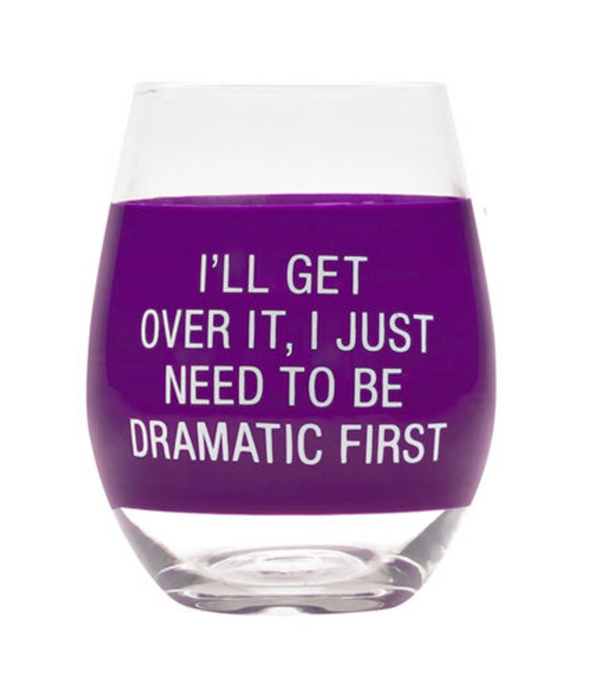 Dramatic First Wine Glass