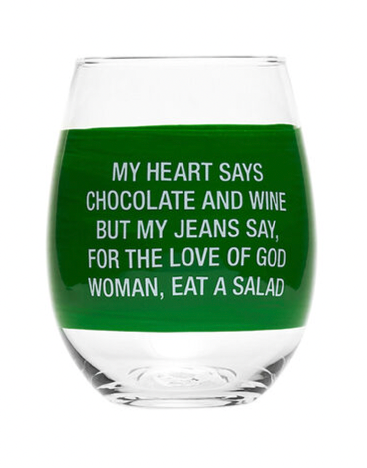 My Jeans Wine Glass