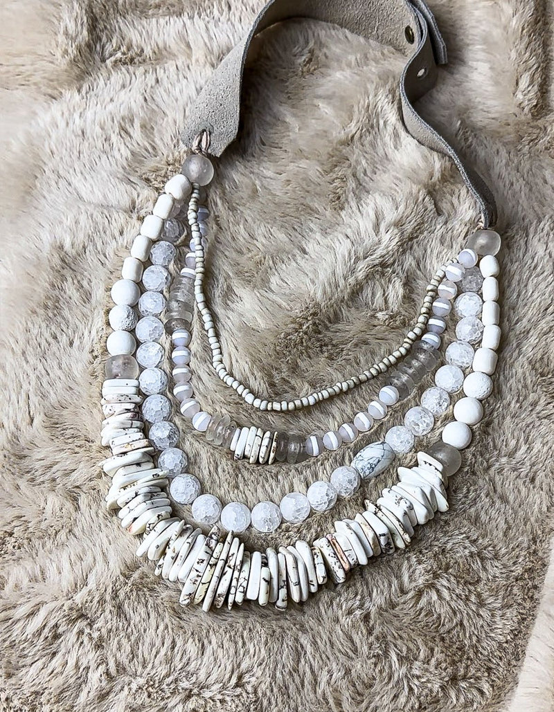 Luxe Classic Necklace in Blanc