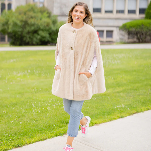 Luxe Camel Poncho