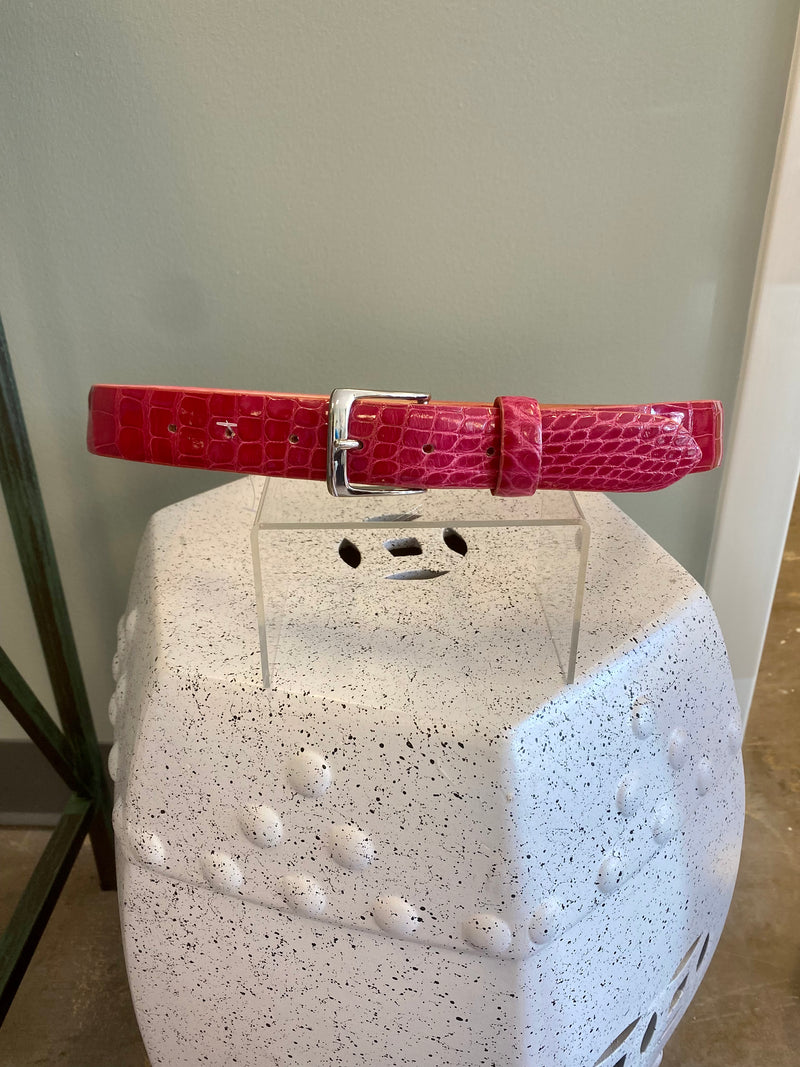 Pink Alligator Belt