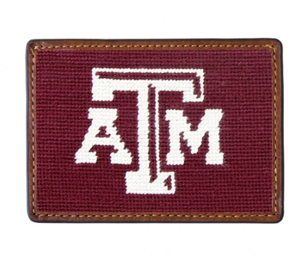 Texas A&M Needlepoint Card Wallet